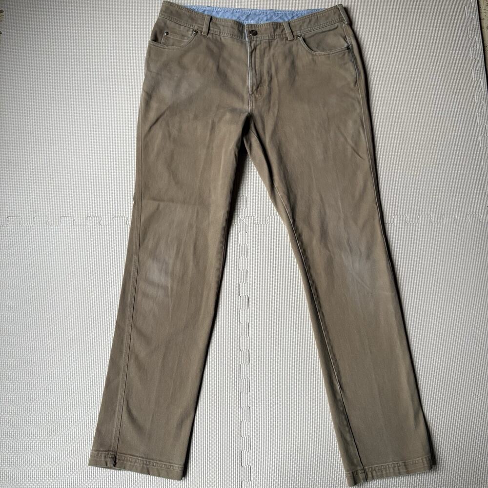 Columbia Mens Straight Leg Brown Jeans Size 36x34 Cotton Light Stretch Outdoor